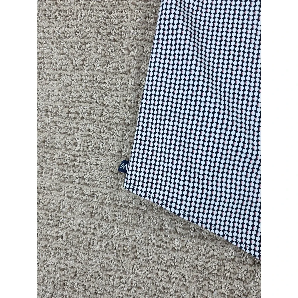 Mizzen + Main Leeward Mens Medium Trim‎ Short Sleeve Button Up Shirt Blue White - Picture 4 of 8